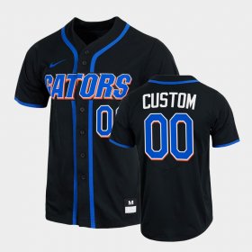 #00 Custom College Baseball UF 2022 Full-Button Men Black Jersey 852566-541