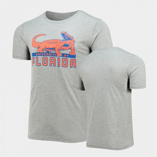 College Football UF Homefield Vintage Statue Unisex Gray T-Shirt 516077-680