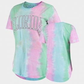 Tie Dye Florida Gators Bay Womens Rainbow T-Shirt 133219-900