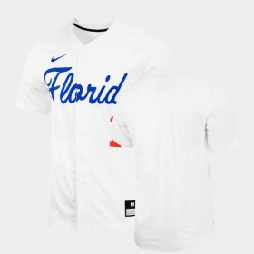 Custom College Baseball Florida Replica Men's White Jersey 770435-607