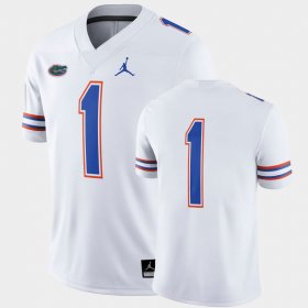 #1 Custom College Football University of Florida Game Men White Jersey 481839-388