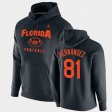 #81 Aaron Hernandez Oopty Oop Florida Gators Football Pullover Mens Black Hoodie 441182-929