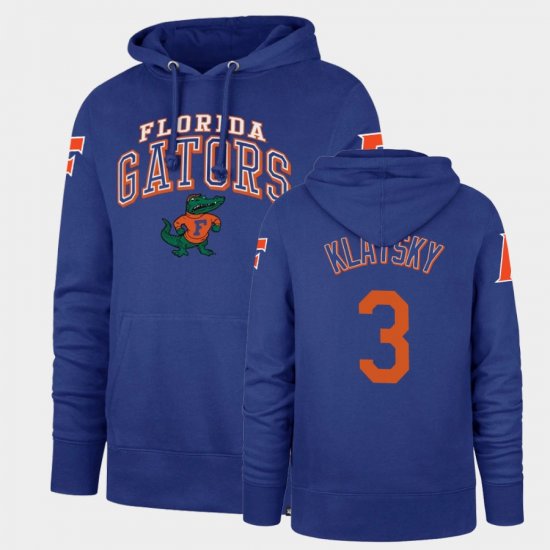 #3 Alex Klatsky Double Decker Florida Headline Vintage Mens Royal Hoodie 368476-892