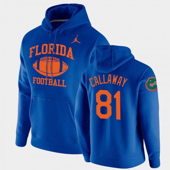#81 Antonio Callaway Retro Football Florida Pullover Men Royal Hoodie 982740-392