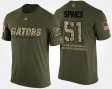 #51 Brandon Spikes Military UF Short Sleeve With Message Men's Camo T-Shirt 298103-601