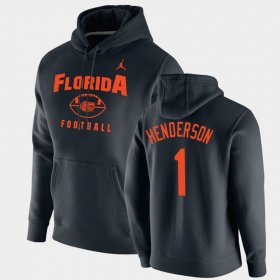 #1 CJ Henderson Oopty Oop University of Florida Football Pullover Mens Black Hoodie 843547-547