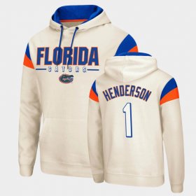 #1 CJ Henderson Fortress Florida Gators Pullover Men Cream Hoodie 719692-847