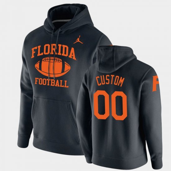 #00 Custom Retro Football Florida Gators Pullover Men Black Hoodie 138676-853