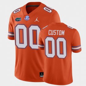 #00 Custom College Football University of Florida Alternate Game Men Orange Jersey 815967-505