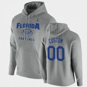 #00 Custom Oopty Oop Florida Gators Football Pullover Men's Gray Hoodie 170262-383