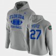 #27 Dameon Pierce Retro Football UF Pullover Mens Heathered Gray Hoodie 549714-364