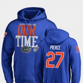 #27 Dameon Pierce 2018 Peach Bowl Bound Florida Counter Mens Royal Hoodie 448049-137