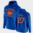 #27 Dameon Pierce Retro Football Florida Gators Pullover Mens Royal Hoodie 711058-441