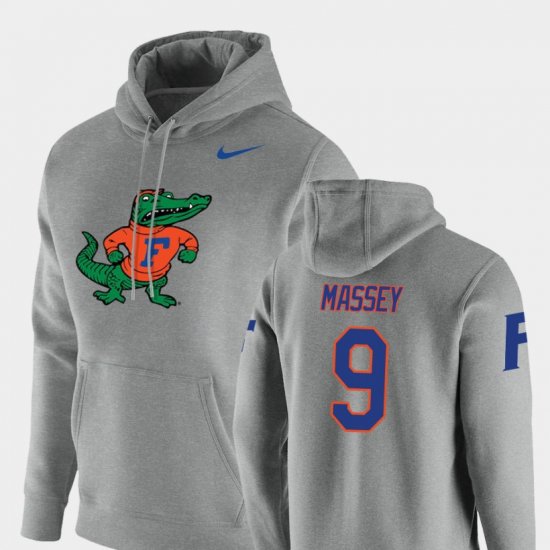 #9 Dre Massey Vault Logo Club Florida Pullover Mens Heathered Gray Hoodie 532338-172