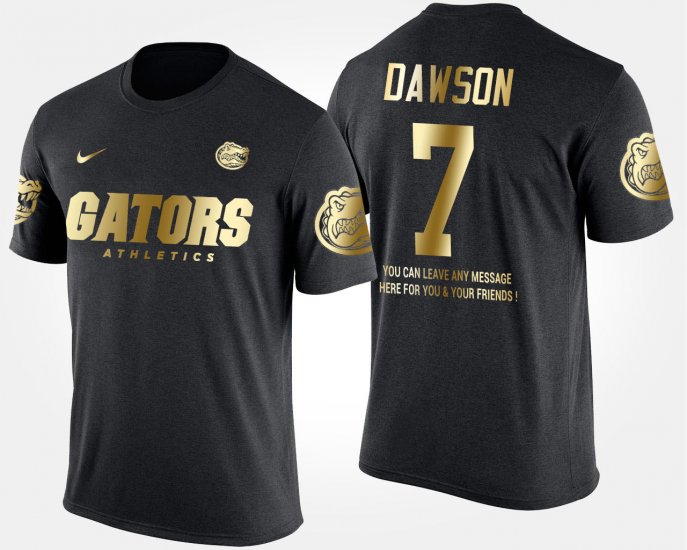 #7 Duke Dawson Gold Limited Florida Short Sleeve With Message Men Black T-Shirt 189831-504