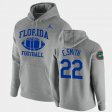 #22 Emmitt Smith Retro Football Florida Gators Pullover Mens Heathered Gray Hoodie 330484-811