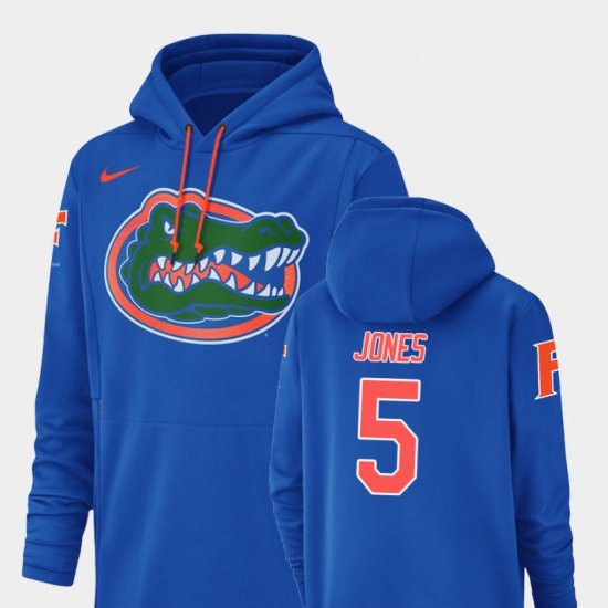 #5 Emory Jones Champ Drive University of Florida Football Performance Men\'s Royal Hoodie 545671-209