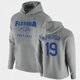 #19 Evan McPherson Oopty Oop Florida Football Pullover Mens Gray Hoodie 745631-470