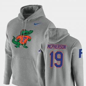 #19 Evan McPherson Vault Logo Club UF Pullover Men's Heathered Gray Hoodie 767061-365