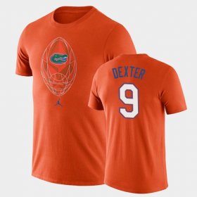 #9 Gervon Dexter Football Icon Florida Legend Men's Orange T-Shirt 453887-958