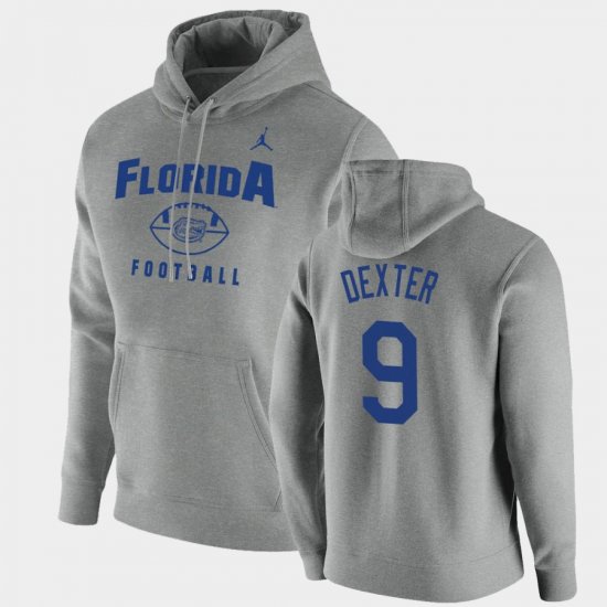#9 Gervon Dexter Oopty Oop Florida Gators Football Pullover Mens Gray Hoodie 836257-973