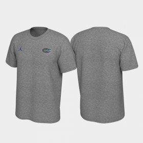 Left Chest Logo Florida Legend Men Heathered Gray T-Shirt 874294-334