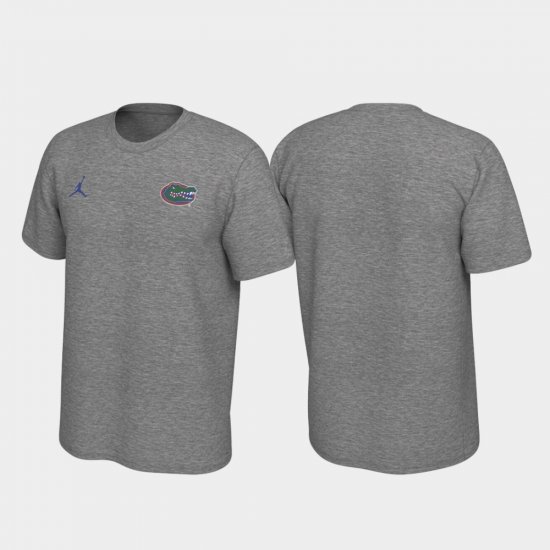 Left Chest Logo Florida Legend Men Heathered Gray T-Shirt 874294-334