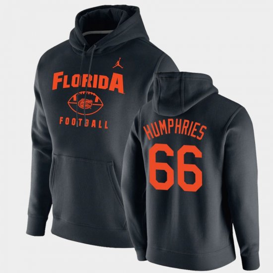 #66 Jaelin Humphries Oopty Oop UF Football Pullover Mens Black Hoodie 286295-977