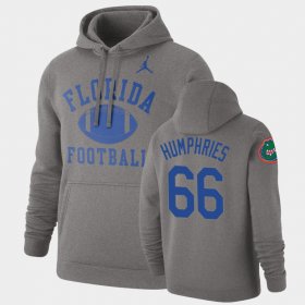 #66 Jaelin Humphries Retro Football Florida Pullover Men's Gray Hoodie 613570-648