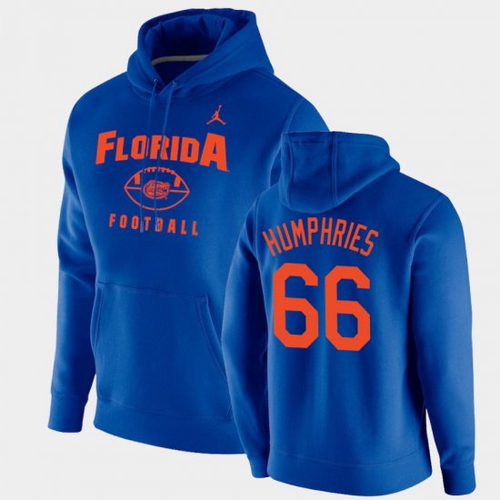 #66 Jaelin Humphries Oopty Oop Florida Football Pullover Mens Royal Hoodie 620811-246