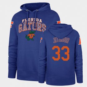 #33 Jason Jitoboh Double Decker UF Headline Vintage Mens Royal Hoodie 859958-169