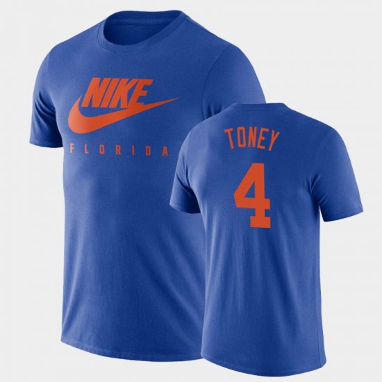 #4 Kadarius Toney Spring Break Futura UF Essential Futura Men Royal T-Shirt 875444-186