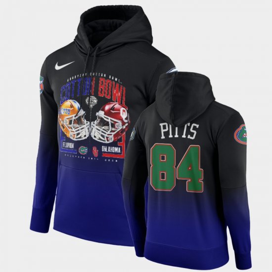 #84 Kyle Pitts 2020 Cotton Bowl Florida Matchup Extra Point Men\'s Black Royal Hoodie 451090-386