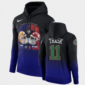 #11 Kyle Trask 2020 Cotton Bowl University of Florida Matchup Extra Point Mens Black Royal Hoodie 909745-720