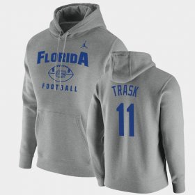 #11 Kyle Trask Oopty Oop Florida Gators Football Pullover Mens Gray Hoodie 676883-550