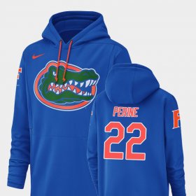 #22 Lamical Perine Champ Drive Florida Football Performance Men's Royal Hoodie 134997-161