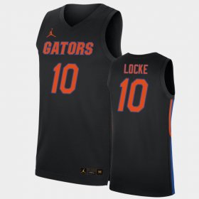 #10 Noah Locke Replica UF College Basketball Men's Black Jersey 914605-591