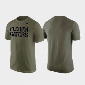 Stencil Wordmark University of Florida Men Olive T-Shirt 946158-566