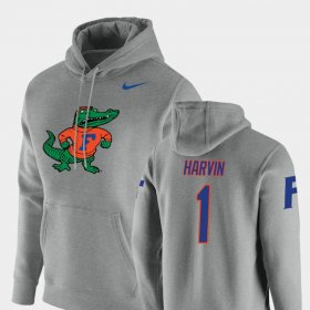#1 Percy Harvin Vault Logo Club Florida Gators Pullover Men's Heathered Gray Hoodie 449932-853