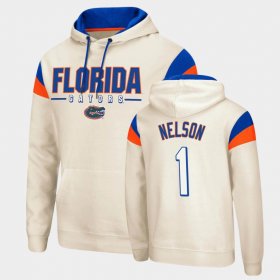 #1 Reggie Nelson Fortress UF Pullover Men Cream Hoodie 398122-389