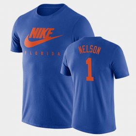 #1 Reggie Nelson Spring Break Futura University of Florida Essential Futura Mens Royal T-Shirt 161147-943