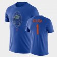 #1 Reggie Nelson Football Icon University of Florida Legend Men's Royal T-Shirt 276285-975