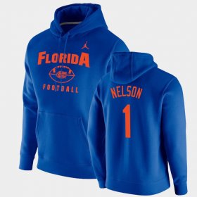 #1 Reggie Nelson Oopty Oop Florida Football Pullover Mens Royal Hoodie 121500-122