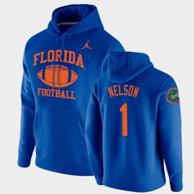 #1 Reggie Nelson Retro Football Florida Gators Pullover Men's Royal Hoodie 895254-227
