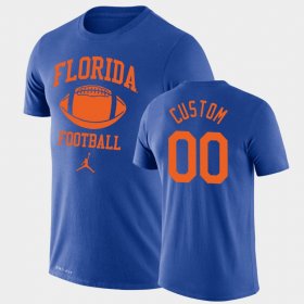 #00 Custom Retro Football Florida Lockup Legend Performance Men's Royal T-Shirt 734032-657