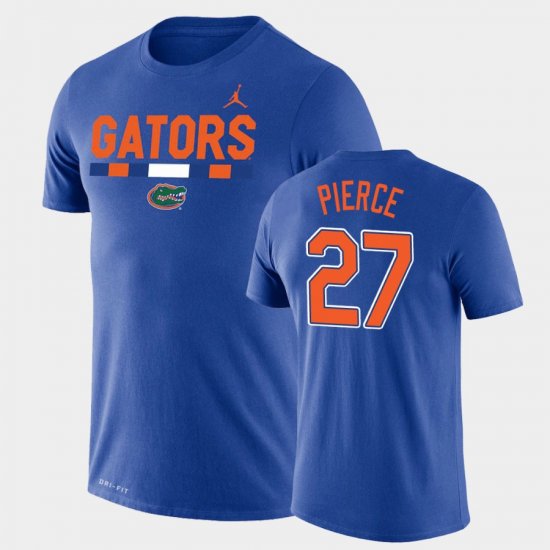 #27 Dameon Pierce Team DNA UF Legend Performance Jordan Brand Mens Royal T-Shirt 935173-742