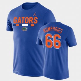 #66 Jaelin Humphries Team DNA UF Legend Performance Jordan Brand Men Royal T-Shirt 407264-624