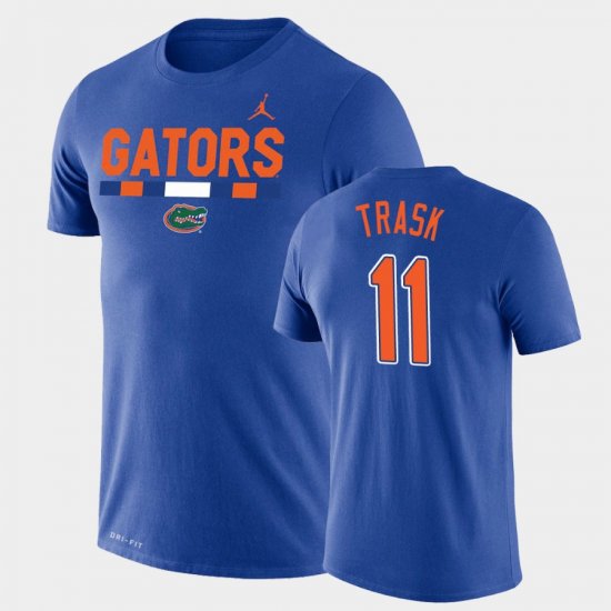 #11 Kyle Trask Team DNA Florida Gators Legend Performance Jordan Brand Mens Royal T-Shirt 119443-296