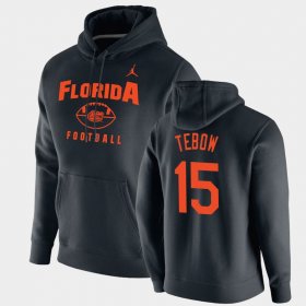 #15 Tim Tebow Oopty Oop University of Florida Football Pullover Men Black Hoodie 247649-192