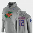 #12 Van Jefferson Vault Logo Club UF Pullover Men Heathered Gray Hoodie 962217-200